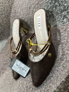 ELLE Brown Pointed Mules