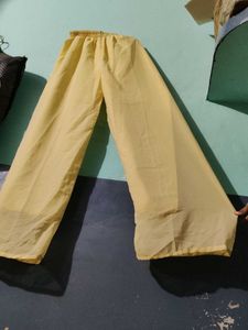 Flowy Yellow Palazzo Pants