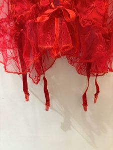 Red Lace Corset with Garters