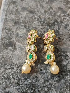 Stunning Ethnic Earrings with Pearls