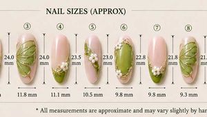 Charming Floral Press-On Nails💅💚