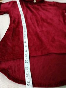 Red Velvet High-Low Top