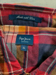 Pepe Jeans Plaid Button-Up Shirt