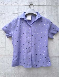 New with tag Korean Pintrest Purple Shirt