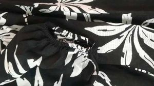 Chic Black &amp; White Floral Mini Dress