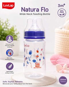 uvLap Natura Flo 250ml Baby Feeding Bottle | New |