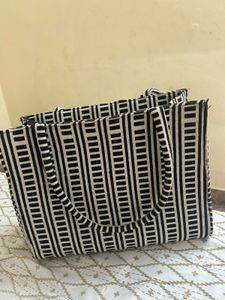 Chic Striped Tote Bag