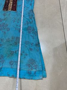 Blue Printed Kurta
