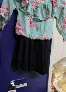 Teal Velvet Crushed Mini Dress