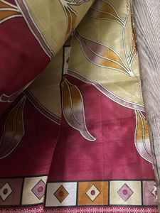 Beautiful Saree with Leaf Print