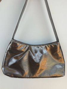 Chic Metallic Silver Shoulder Bag