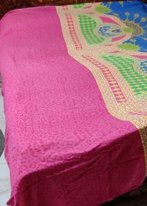 Vibrant Blue &amp; Pink  bedsheet