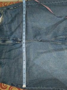 Women's Wide Leg Cropped Jeans,length 109