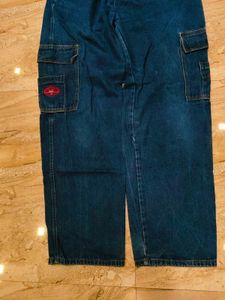 Vintage Wide Leg Cargo Unisex Jeans