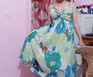 Boho Floral Print Maxi Dress