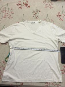 Mango Basic V-Neck White T-Shirt