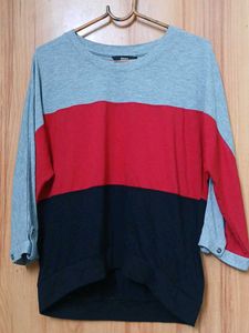 Color Block 3/4 Sleeve Top
