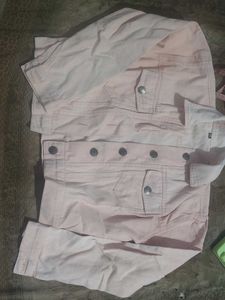 Pale Pink Denim Jacket