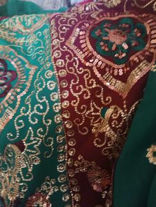 Red &amp; Gold Lehenga Choli Set
