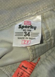 Light grey Striped Pants