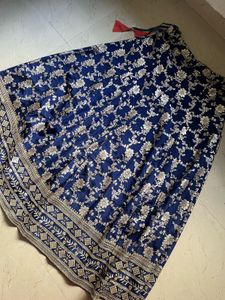 Blue lehenga with blouse