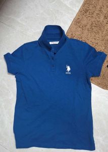 USPA. Blue Polo T-Shirt