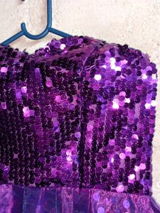 Celebrity Sequin Party Dress Mini Purple 💜