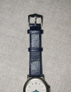 Amex Blue Leather Strap Watch