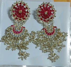 Exquisite Pearl Kundan Danglers