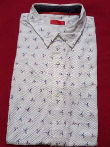 Men's Patterned Casual Shirt twice used top one