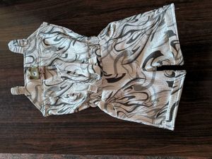 Cute Bear Print Baby Girl Jumpsuit