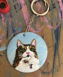 Custom Pet Potraits Keychains