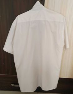 Classic Men's Short Sleeve White Shirt