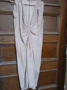 Cocktail Pink Crepe Fabric Dress