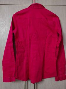 Faballey Vibrant Pink Button-Up Shirt