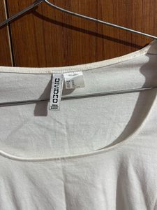 White Long Sleeve Crop Top