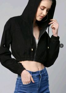 Sassafras Black Zip-Up bomber jacket