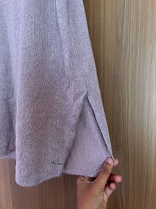 shimmeryV-Neck Top
