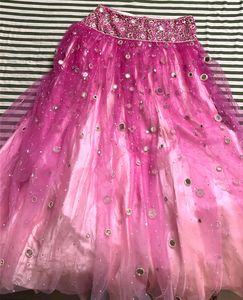 Designer Mirror Work Wester Lehenga With Du