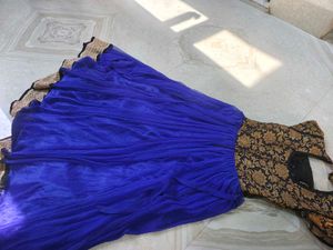 Beautiful Blue Net Gown