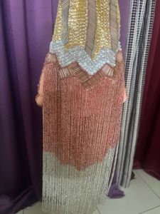 Vintage Beaded Fringe Clutch