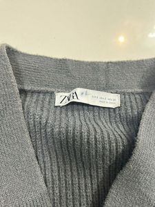 Zara Cropped Knit Cardigan