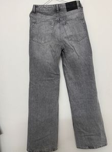 Women's Grey Wide Leg Jeans