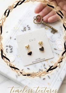 ✨New Chic Heart & Geometric Stud Earrings Set✨