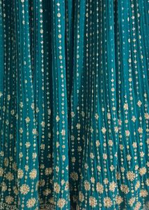 Beautiful Green Embroidered Lehenga Set