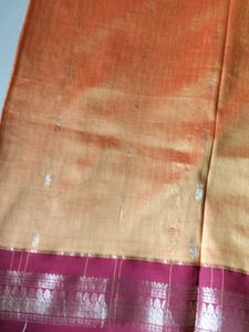 Elegant Red &amp; Gold Silk Saree with Blouse