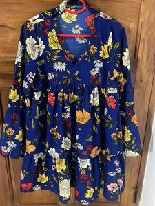 Boho Floral Print Mini Dress