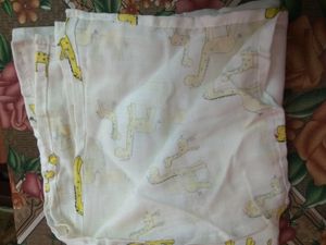 New Soft Linen Baby Wrapping Towel,100*100 For New Borns,Pack Of Three