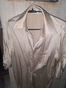 Vintage Cream Silk Shirt