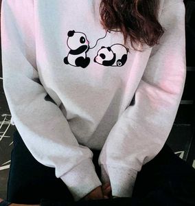 Cute Panda Graphic Sweatshirt